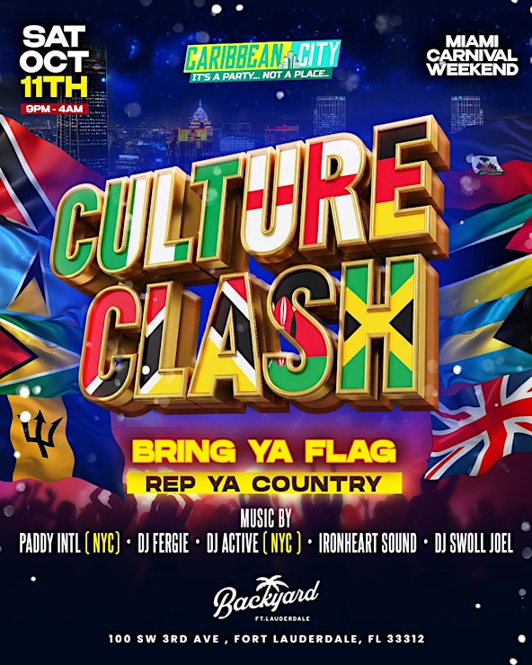 CARIBBEAN CITY | CULTURE CLASH | REP YOUR COUNTRY W/ A FLAG
