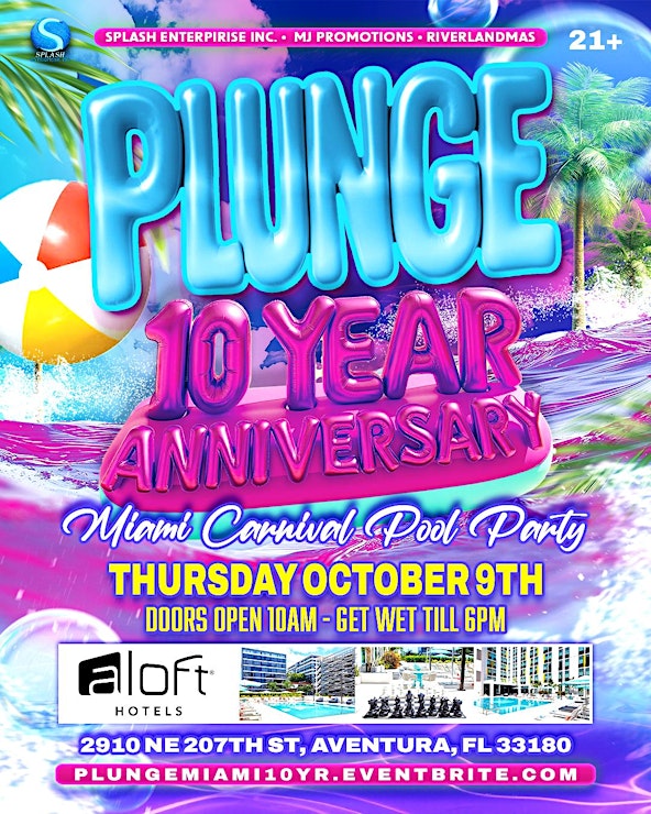 Plunge Miami Carnival Pool Party