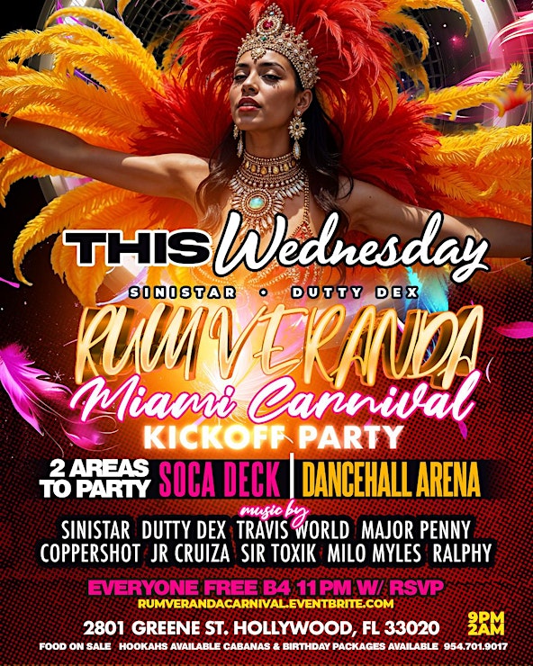 Rum Veranda - Miami Carnival Kick Off