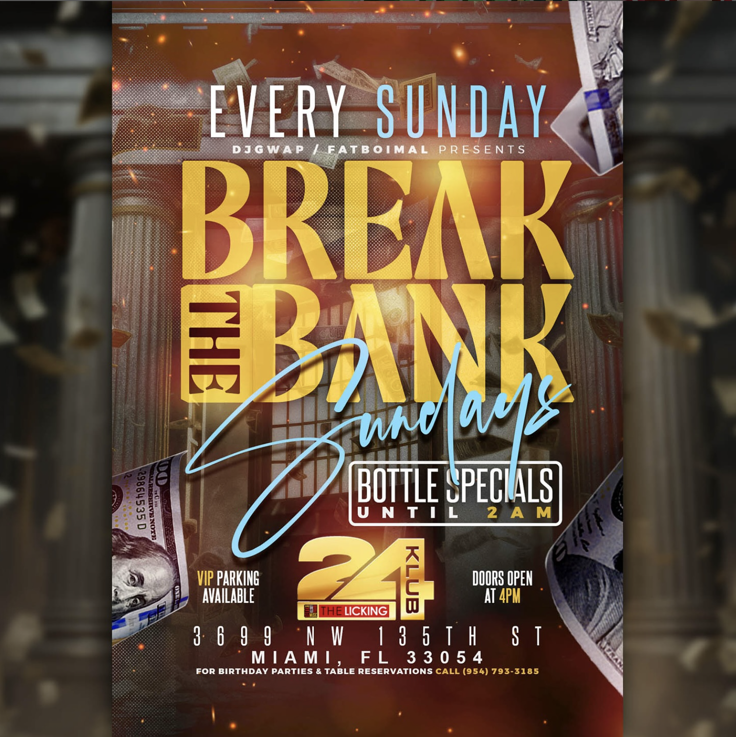 Break The Bank Sunday