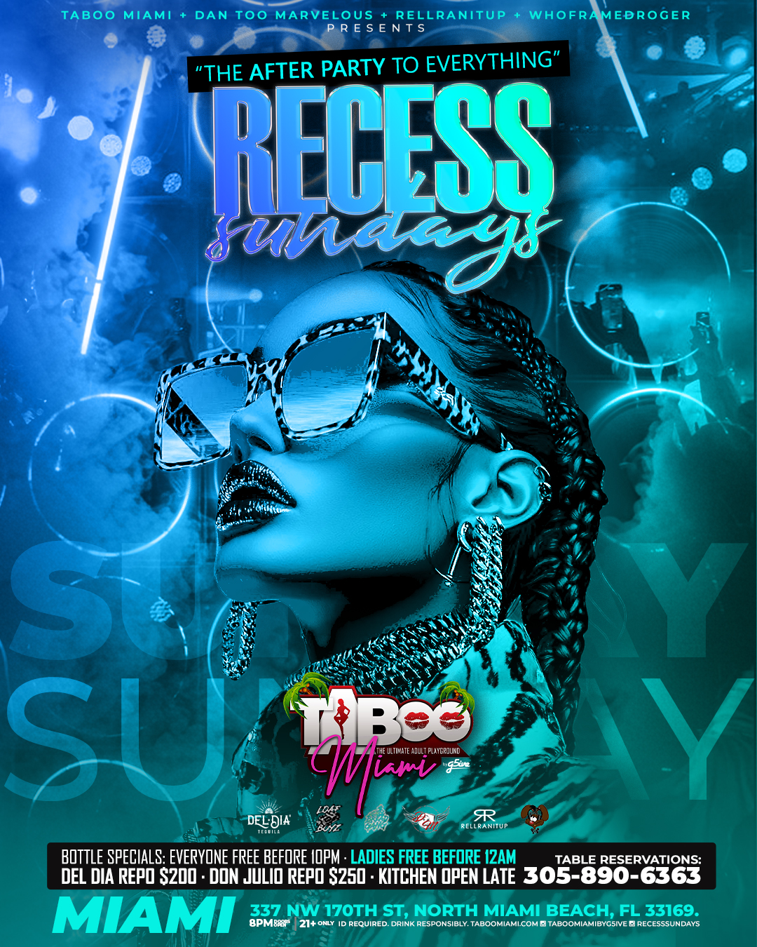 Recess Sundays - Taboo Miami